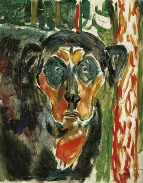Tête de chien (1930) - Edvard Munch 