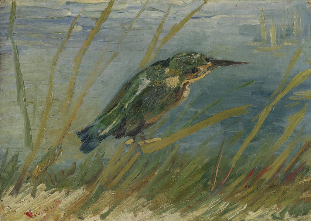 Martin-pêcheur au bord de l'eau[1887] - Vincent Van Gogh
